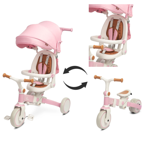 Rowerek 3w1 dla dzieci - Wózek, Trójkołowy, Biegowy | Sklep Nelik