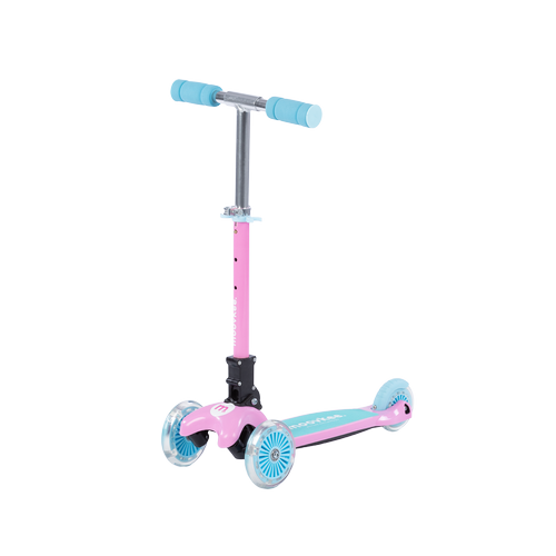 Hulajnoga balansowa błękitno-różowa - Bezpieczna i kolorowa zabawa dla dzieci | Nelik 2