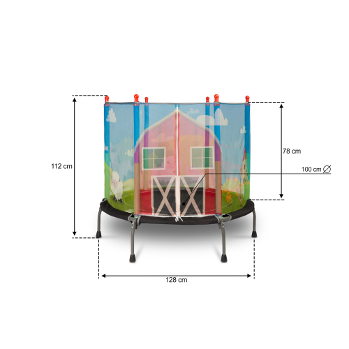 Dziecięca trampolina Farma i zwierzątka - Do domu i ogrodu na cały rok