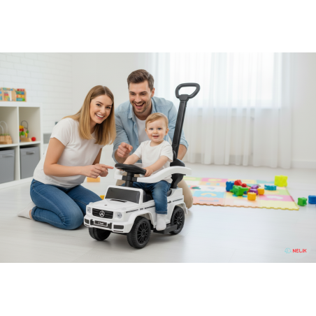 Jeździk pchacz MERCEDES G gumowe koła -Prezent Dla Malucha na roczek!