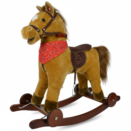 2W1 BUJAK NA BIEGUNACH I JEŹDZIK MIĘKKI PLUSZAK | ZABAWKI DLA DZIECI