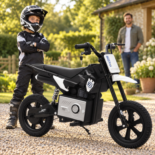 Elektryczny motocykl dla dzieci 36V 300 W, pompowane koła | Nelik