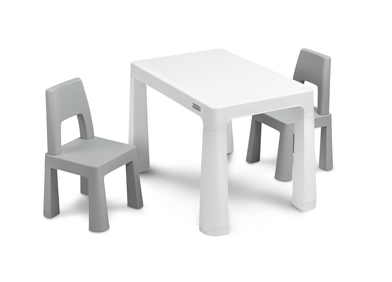 Zielony komplet: stolik dziecięcy i krzesełka